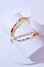 Load image into Gallery viewer, Color the World Layered Charm Bracelet