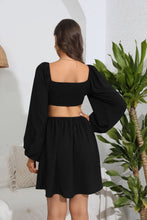 Load image into Gallery viewer, Midnight Moon Balloon Sleeve Dress