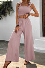 Load image into Gallery viewer, Carrie Crop Top and Wide Leg Pants Set