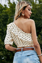 Load image into Gallery viewer, Persia One-Shoulder Ruffled Crop Top