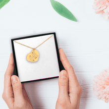 Load image into Gallery viewer, Line Art Portrait Heart Necklace