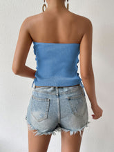Load image into Gallery viewer, A Vibe Lace-Up Tube Top