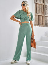 Load image into Gallery viewer, All Around Textured Top and Pants Set