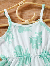 Load image into Gallery viewer, Girls Botanical Print Spaghetti Strap Dress