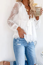 Load image into Gallery viewer, Lacey Sleeve Blouse
