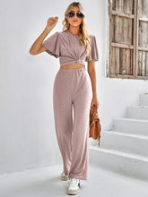 Load image into Gallery viewer, All Around Textured Top and Pants Set