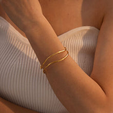 Load image into Gallery viewer, Minimalist Stainless Steel Cuff Bracelet