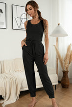 Load image into Gallery viewer, Moving Around Round Neck Jogger Jumpsuit