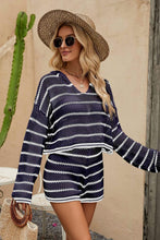 Load image into Gallery viewer, In the Cabana Knit Hoodie and Shorts Set