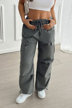 Load image into Gallery viewer, Cool Girl Vibe Wide Leg Pants with Cargo Pockets
