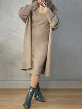 Load image into Gallery viewer, Victoria 2 Piece Sweater Dress and Duster Set
