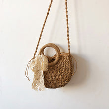 Load image into Gallery viewer, Sandy Straw Braided Crossbody Bag
