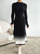 Load image into Gallery viewer, Here She Is Long Sleeve Sweater Dress
