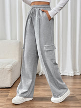 Load image into Gallery viewer, Pris Drawstring Wide Leg Pants with Pockets
