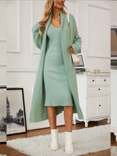 Load image into Gallery viewer, Victoria 2 Piece Sweater Dress and Duster Set
