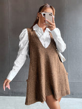Load image into Gallery viewer, The Very Beginning Sweater Dress - MOCHA COLOR - Every Stitch Boutique
