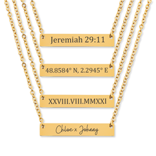 Load image into Gallery viewer, Horizontal Bar Necklace
