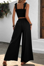 Load image into Gallery viewer, Carrie Crop Top and Wide Leg Pants Set
