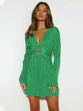 Load image into Gallery viewer, Take the Plunge Mini Dress
