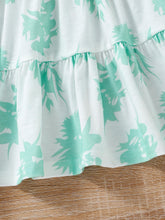 Load image into Gallery viewer, Girls Botanical Print Spaghetti Strap Dress
