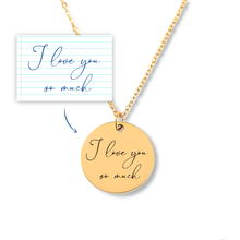 Load image into Gallery viewer, Custom Handwritten Necklace
