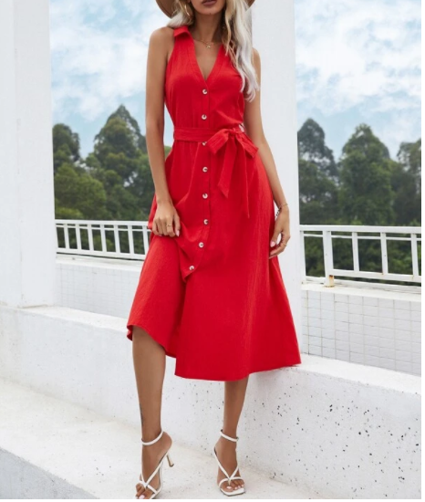Burning Flame Dress - Every Stitch Boutique