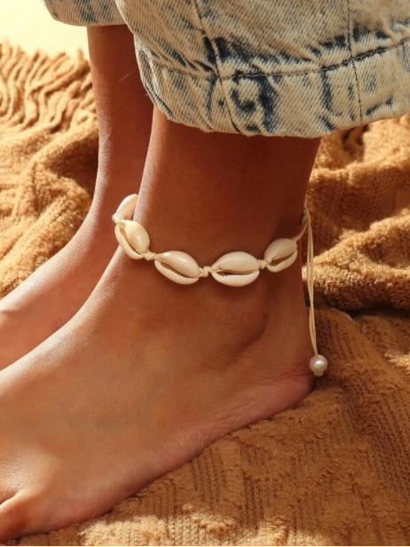 Seashell Anklet - Every Stitch Boutique