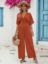 Load image into Gallery viewer, Palma Half Sleeve Jumpsuit
