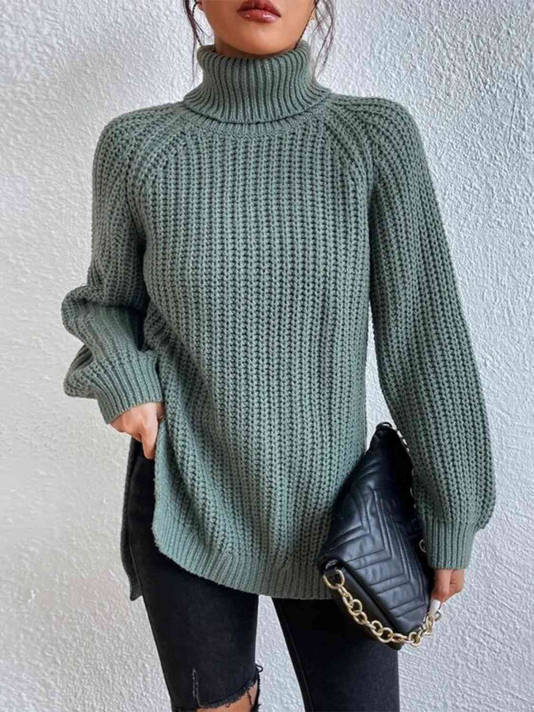 Winter Day Slit Sweater
